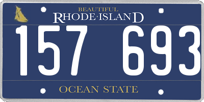 RI license plate 157693