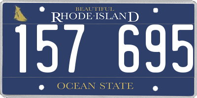 RI license plate 157695