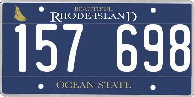 RI license plate 157698