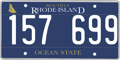 RI license plate 157699