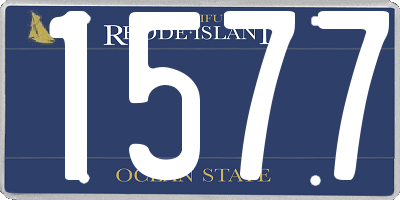 RI license plate 1577