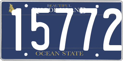RI license plate 15772