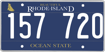 RI license plate 157720