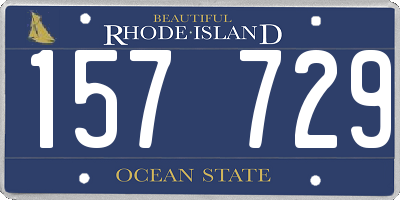 RI license plate 157729