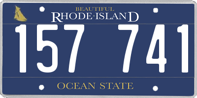 RI license plate 157741