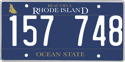 RI license plate 157748