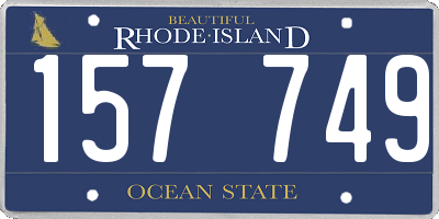 RI license plate 157749
