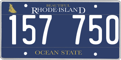 RI license plate 157750