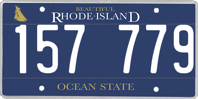 RI license plate 157779