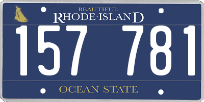 RI license plate 157781
