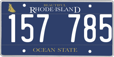 RI license plate 157785