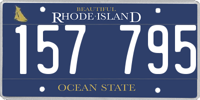 RI license plate 157795