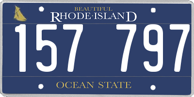 RI license plate 157797