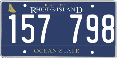 RI license plate 157798
