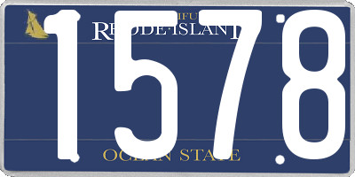 RI license plate 1578