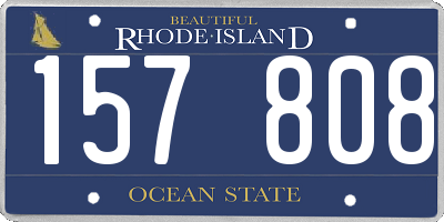 RI license plate 157808
