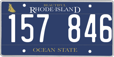 RI license plate 157846