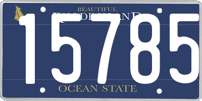 RI license plate 15785