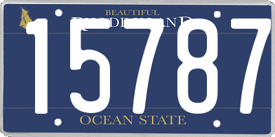 RI license plate 15787