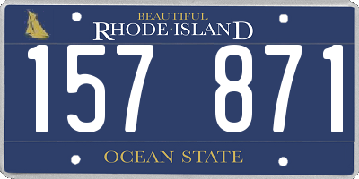RI license plate 157871