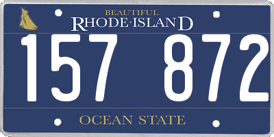 RI license plate 157872