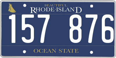 RI license plate 157876