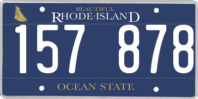 RI license plate 157878