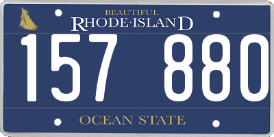 RI license plate 157880