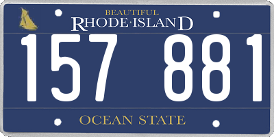 RI license plate 157881