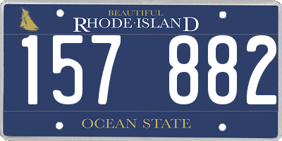 RI license plate 157882