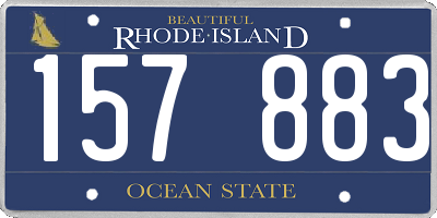 RI license plate 157883