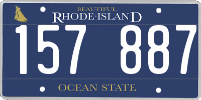 RI license plate 157887