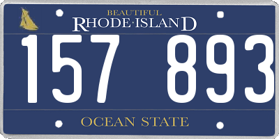 RI license plate 157893