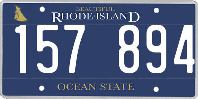 RI license plate 157894