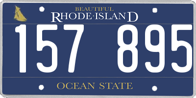 RI license plate 157895
