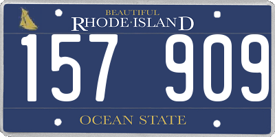 RI license plate 157909
