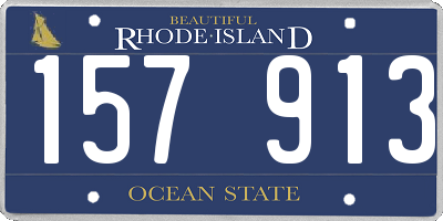 RI license plate 157913