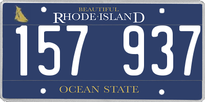 RI license plate 157937