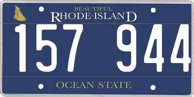 RI license plate 157944