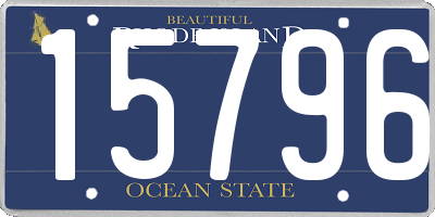 RI license plate 15796