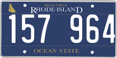 RI license plate 157964