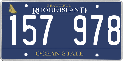 RI license plate 157978