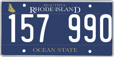 RI license plate 157990