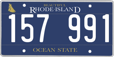 RI license plate 157991