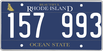RI license plate 157993