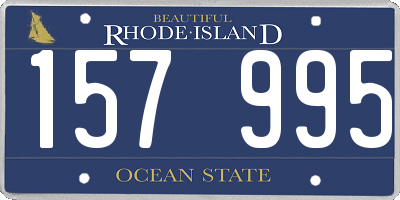 RI license plate 157995