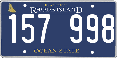 RI license plate 157998