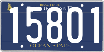 RI license plate 15801