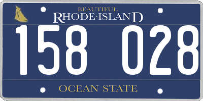 RI license plate 158028