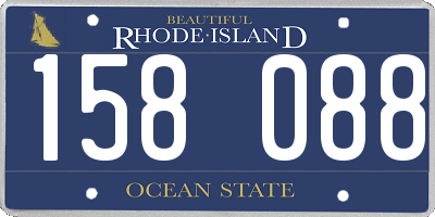 RI license plate 158088